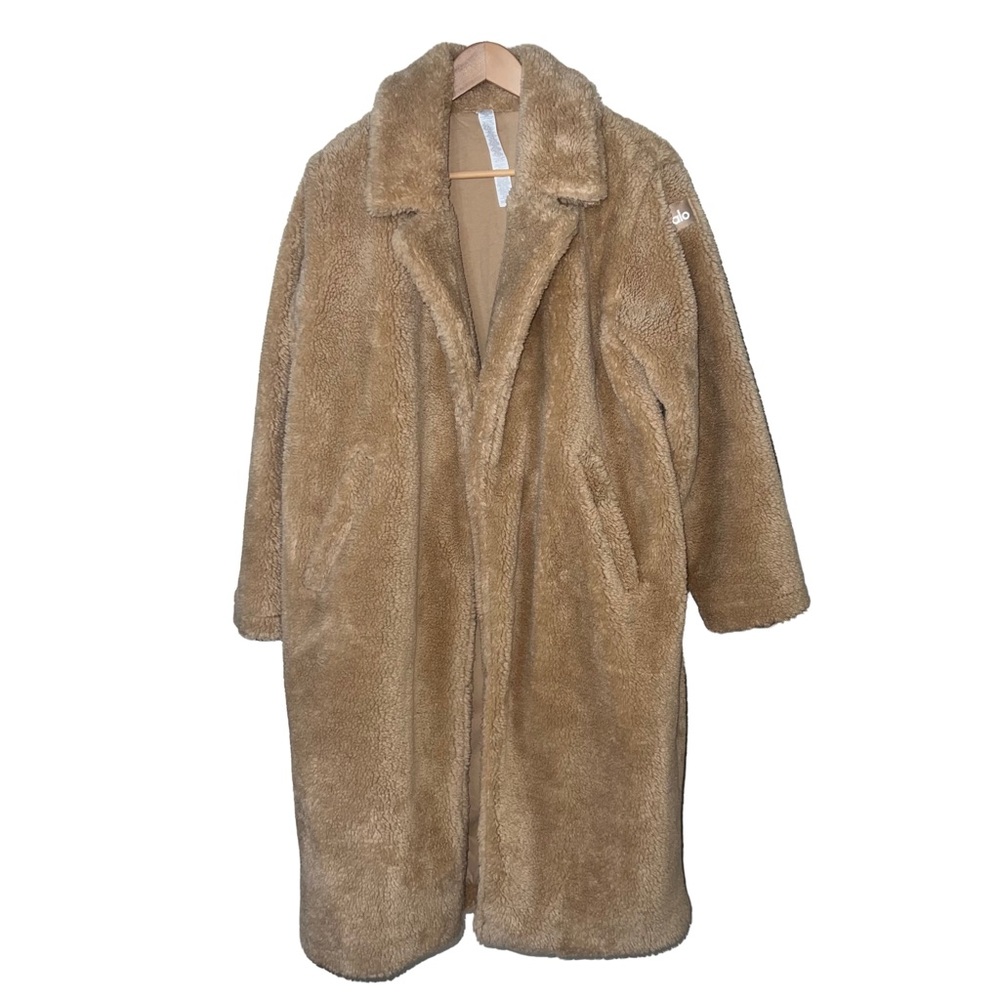 ALO Oversized Sherpa Coat in Camel